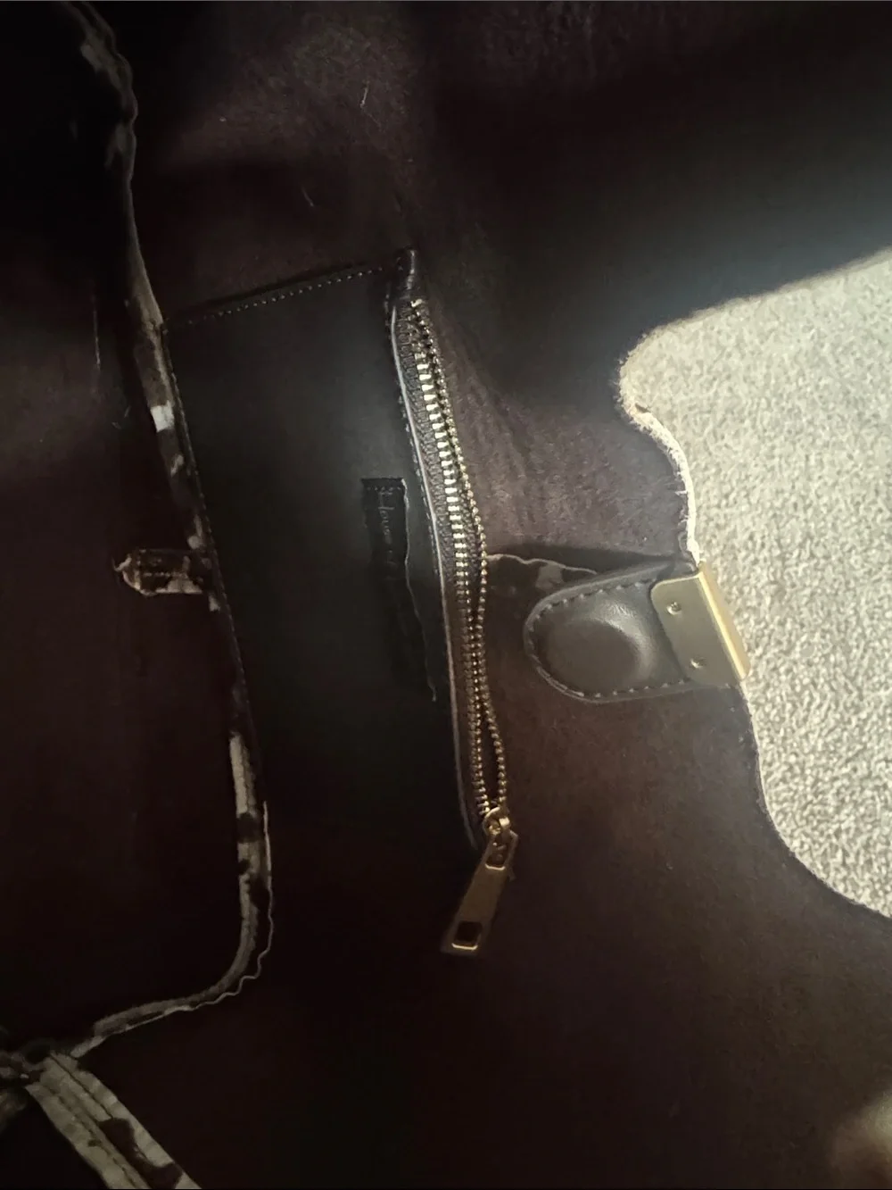 House of Harlow 1960 Brown & White Cowhide Hobo Shoulder Bag
